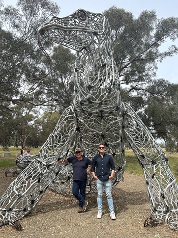 On the road in regional NSW with Tom Cobban and financial counsellor, Bruce McMillan - Forbes, NSW - October 2024